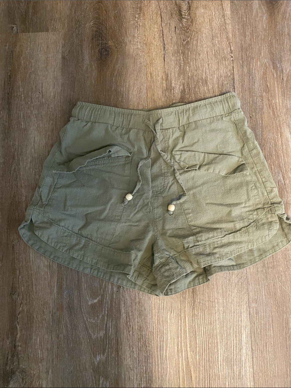 HALARA Olive Utility Drawstring Athletic Shorts